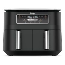 Ninja AF200EU Doppelfritteuse 7,6 l, autonom, 2400 W, Heißluftfritteuse, Schwarz