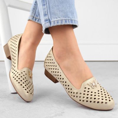 3. Durchbrochene Schuhe M.Daszyński W SAN35 Gold