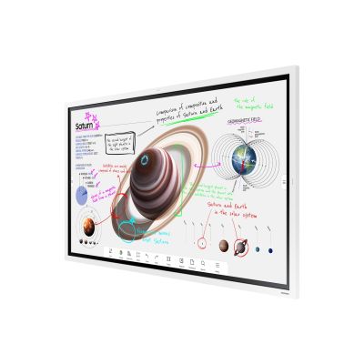 35. SAMSUNG Flip Pro Digital Flipboard 65" 4K IR-Touch HDMI USB-C USB LAN WiFi WPA2 Enterprise Bluetooth Tizen 6.5 SoC 2x10W 400x400