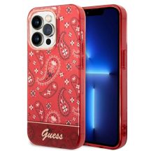 Guess GUHCP14XHGBNHR iPhone 14 Pro Max 6,7" rot/rot Hardcase Bandana Paisley