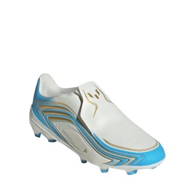 2. Adidas F50 Messi League LL FG Kinder-Fußballschuhe Weiß und Blau IH1907