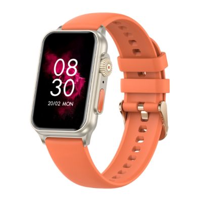 2. Damen-Smartwatch RUBICON RNCF06 Titan/Orange SMARUB221