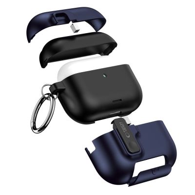 7. Tech-Protect Slim Hook Hülle für AirPods Pro 3 – Marineblau