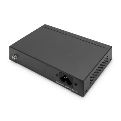 6. Digitus Gigabit Ethernet PoE-Switch, 4 PoE-Ports + 1 Uplink-Port, verfügbare PoE-Leistung: 60 W