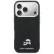 3. Karl Lagerfeld Karl & Choupette Head Pins Saffiano MagSafe Hülle für iPhone 17 Pro Max - Schwarz