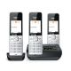 11. Gigaset 500A Comfort Trio Schnurlostelefon - Anrufbeantworter - ECO DECT\GAP\CAT-iq - Silber + 2 zusätzliche Mobilteile