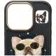 7. Nimmy Glasses Cool Dog MagSafe Case für iPhone 16 Pro - Schwarz