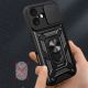 5. Hybrid Armor Camshield iPhone 17 Hülle mit Ständer und Kameraabdeckung - Schwarz