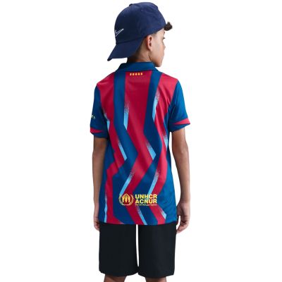 4. Nike FC Barcelona Stadium 25/26 Kinder-Trikot marineblau-rot FZ1307 432