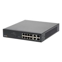 Axis 01191-002 Netzwerk-Switch, Managed Gigabit Ethernet (10/100/1000), PoE-Unterstützung, Schwarz