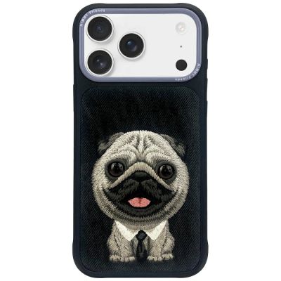 Nimmy Big Eyed Pet 2.0 Hunde-Hülle für iPhone 17 Pro – Schwarz
