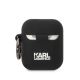 2. Karl Lagerfeld KLA2RUNCHK AirPods 1/2 Cover schwarz/schwarz Silikon Choupette Head 3D
