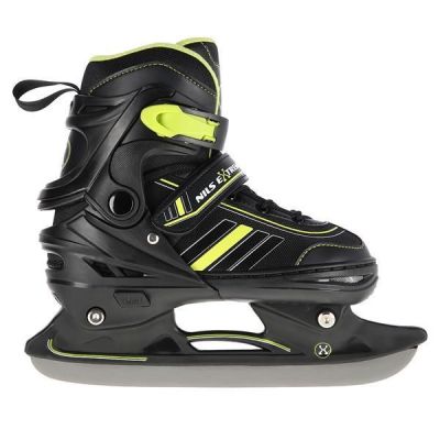 8. NILS EXTREME NH18191 2IN1 ROLLERSCHUHE SCHWARZ-LIMETTE GRÖSSE L (39-43) MIT AUSTAUSCHBAREM HOCKEYBLATT