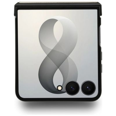 4. Guess Magnetische Ringständer-Hülle mit genarbtem Classic Logo und MagSafe-Design für Samsung Galaxy Z Flip 8 – Beige