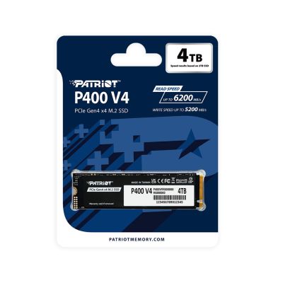 4. SSD Patriot P400 V4 4 TB M.2 2280 PCI-E x4 Gen4 NVMe