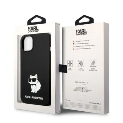 8. Karl Lagerfeld KLHMP14MSNCHBCK iPhone 14 Plus 6.7" Hardcase schwarz/schwarz Silikon Choupette MagSafe