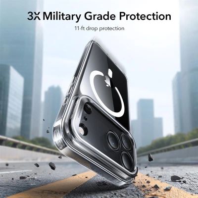 6. ESR Classic Hybrid Kickstand MagSafe Case für iPhone 17 Pro - Transparent