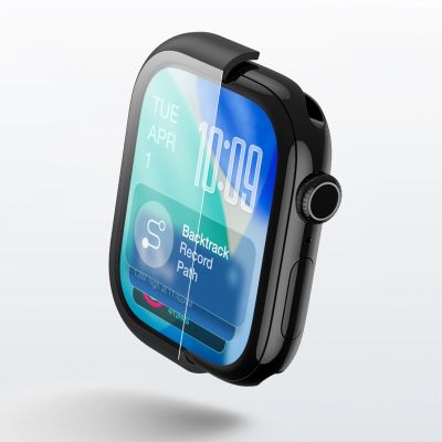 8. AmazingThing Radix Displayschutzfolie aus Glas mit Hülle für Apple Watch Series 11 42 mm – Schwarz