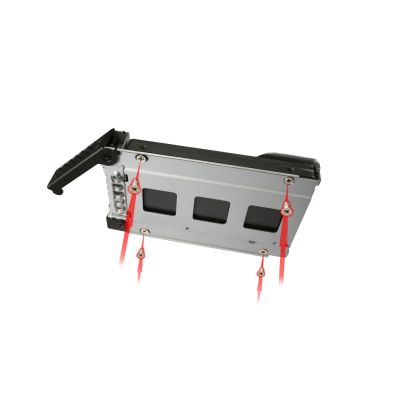 7. IcyDock Montageplatte 4x6,3cm SATAI-III mit 1x5,25" HDD/SSD schwarz