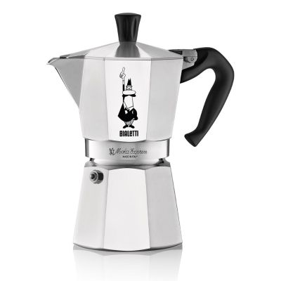 2. Bialetti Moka Express Moka-Kanne 0,3 l Aluminium, Schwarz