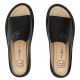 5. Schwarze Keilsandalen aus Leder für Damen, Filippo DK7758