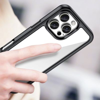 5. Outer Space Case mit Gelrahmen für iPhone 16 Pro Max – Schwarz