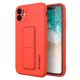 Wozinsky Kickstand Case Silikonhülle mit Ständer iPhone 12 Pro rot