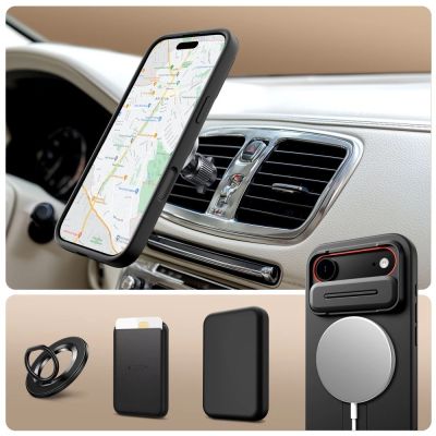 3. Tech-Protect Kevlar Aura MagSafe Case für iPhone Air – Schwarz