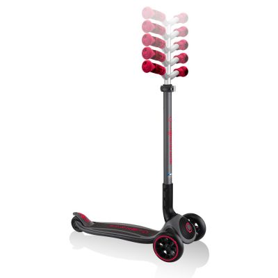 2. Globber Master Prime 3-Rad-Scooter / Schwarz - New Red 664-102