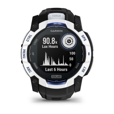 9. Garmin Instinct 3 Solar 010-02935-03 Smartwatch 50 mm Schwarz und Weiß