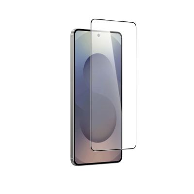 2. AmazingThing Radix Full Glass Hartglas mit schwarzem Rahmen für Samsung S25 Edge