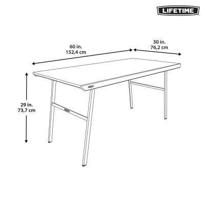 15. LIFETIME KLAPPENTISCH 152CM 80957