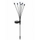 9. Solarlampe „Tanzt im Wind“ – Weiße Kugeln, 6 LEDs, 72 cm, Kaltweiß