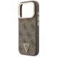 6. Guess 4G PU Triangle Logo & Stand Camera MagSafe Hülle für iPhone 18 Pro / 17 Pro – braun