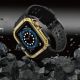 6. Protect Strap Band für Apple Watch 42/44/45mm Panzergehäuse Armband - Schwarz, Gold