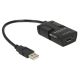 DeLOCK 62588 USB-Kabel 0,15 m USB-A Schwarz