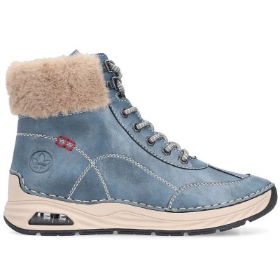9. Gefütterte Damen-Ankle-Boots, blau, Rieker 44530-14