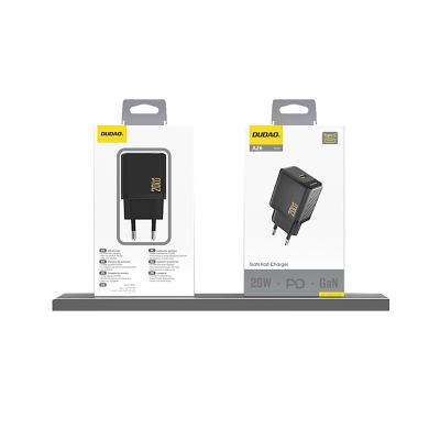 4. Dudao A26 PD20W GaN USB-C Ladegerät - Schwarz