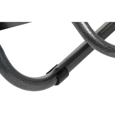 17. Höhenverstellbarer Stuhl mit Kopfstütze, schwarz