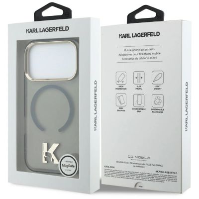 8. Karl Lagerfeld IML K Head Hülle für iPhone 18 Pro Max / 17 Pro Max – Schwarz