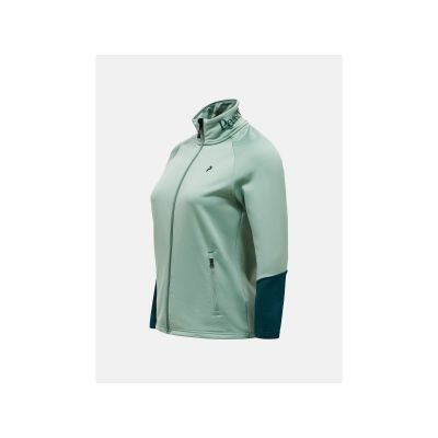 3. PEAK PERFORMANCE W Rider Essentials Midlayer Zip Jacke für Damen, Grün