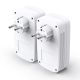 2. TP-Link TL-PA8033P KIT Netzwerkadapter für PowerLine 1300 Mbit/s Kabelgebundenes LAN Weiß 2 Stück.