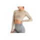 GymHero Langarmshirt LONG-SAND Beige M/L