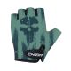 CHIBA COOL KIDS Kinderhandschuhe, grün mit Totenkopf-Motiv, Größe S