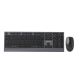 GEMBIRD Kabelloses Tastatur- und Maus-Set mit Dual-Modus, 2,4 GHz + Bluetooth, schlank, US-Layout, Schwarz