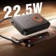 5. Joyroom JR-PBM02 Powerbank 22,5 W 10000 mAh 3-in-1 magnetisch induktiv kompatibel mit MagSafe mit integriertem Kabel – Schwarz