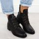 19. Jezzi W JEZ412C isolierte flache Stiefeletten, braun