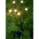 14. Solarlampe, die im Wind tanzt, weiße Kugeln, 6 LEDs, 72 cm