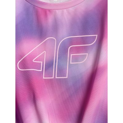 7. Schnelltrocknendes Sport-Crop-Top für Mädchen 4F 4FJRSS26TFTSF2387-90A