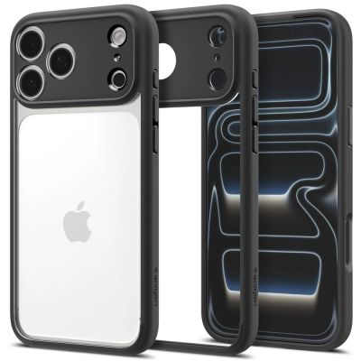 Spigen Ultra Hybrid Hülle für iPhone 18 Pro / 17 Pro – Mattschwarz